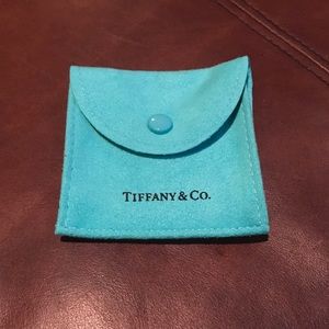 Authentic Tiffany & Co. jewelry pouch.
